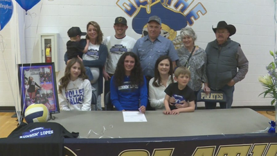 Olathe All-State VB Star Sadie Shea signs with Lamar Comunity College