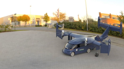 Hydrogen-Powered LuftCar: The Futuristic Van That Can Fly and Drive