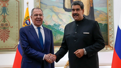 Russian foreign minister visits Venezuela, reaffirming support for Maduro regime