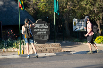 An Australian tourist has gone missing in Zimbabwe's famous Victoria Falls park, officials say