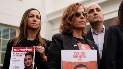 Families join lawmakers to call for release of hostages in Gaza ahead of State of the Union
