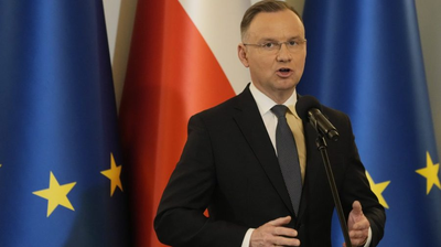 Poland’s president calls on NATO allies to raise defense spending against Russian ‘war mode’ economy