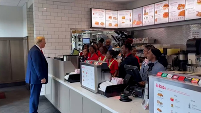 WATCH: Donald Trump orders 30 milkshakes at Chick-fil-A