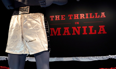 Muhammad Ali trunks from iconic 'Thrilla in Manila' fight expected to sell for $6M
