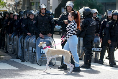 Argentina's police step up their response to growing anti-government protests