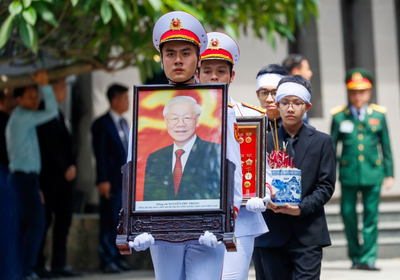 Vietnam Communist Party chief's funeral draws thousands of mourners, including world leaders